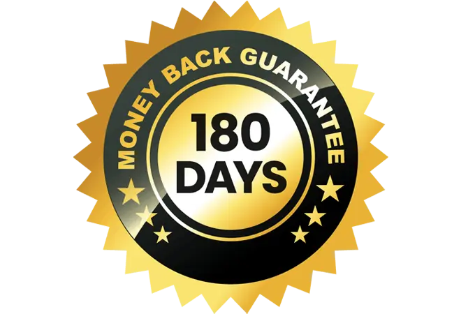 Order Now 180 Days Money back Guarantee